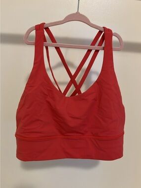 lululemon athletica Red Strappy Back Sports Bra